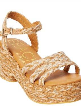 Matisse Beach Women's Braided Espadrille Platform Sandals - Tan